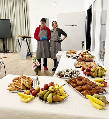 Büffet für Besucher*innen